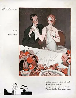 La Vie Parisienne 1931 1930s France cc monocles engagement dinner eating party restaurants La Vie Parisienne 1931 1930s France cc monocles engagement dinner eating party restaurants