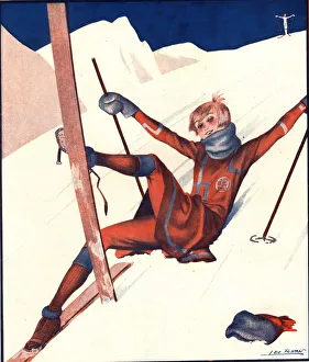 Le Sourire 1920s France winter skiing magazines sports Le Sourire 1920s France winter skiing magazines sports