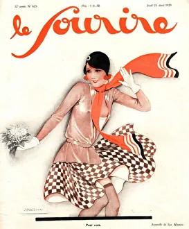 Le Sourire 1929 1920s France glamour seasons womens spring magazines springtime clothing Le Sourire 1929 1920s France glamour seasons womens spring magazines springtime clothing