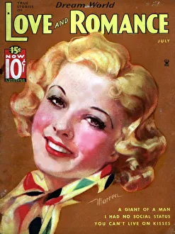 Love & Romance 1930s USA pulp fiction magazines portraits Love & Romance 1930s USA pulp fiction magazines portraits