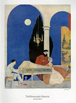The Moonlight Sonata 1920s UK cc pianos playing beethoven moon musical instruments The Moonlight Sonata 1920s UK cc pianos playing beethoven moon musical instruments