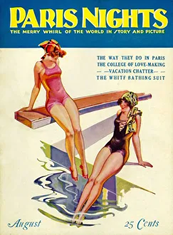 Paris Nights 1928 1920s USA swimwear swimming swimsuits pools diving boards glamour Paris Nights 1928 1920s USA swimwear swimming swimsuits pools diving boards glamour
