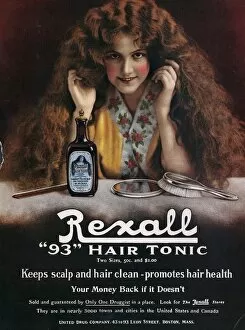Images Dated 15th December 2005: Rexall 1910s USA hair shampoo tonic
