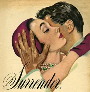 Romance 1950 1950s UK Coby Whitmore womens story illustrations cpi W hugging embracing Romance 1950 1950s UK Coby Whitmore womens story illustrations cpi W hugging embracing