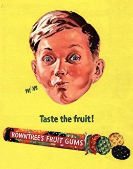 Rowntree's 1950s UK fruit gums sweets