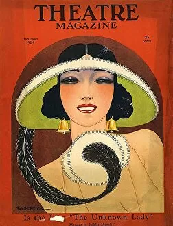Images Dated 10th July 2009: Theatre Magazine 1924 1920s USA magazines womens portraits hats Art Deco maws