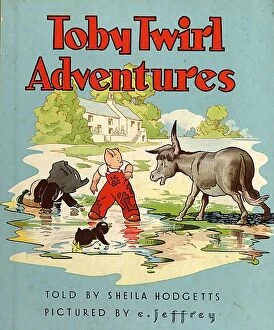 British Gallery: Toby Twirl Adventures 1949 1940s UK mcitnt childrens storys adventures childrens