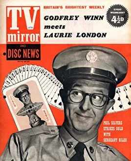 Images Dated 26th August 2008: TV Mirror 1958 1950s UK Phil Silvers magazines sergeant sergeant bilko comedians
