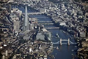 Aerial view of the London Skyline