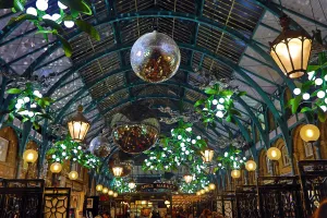 Christmas lights switched on in Covent Garden Market, London Christmas lights switched on in Covent Garden Market, London