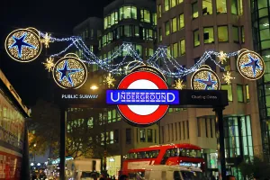 Northbank Christmas lights switched on in The Strand, London Northbank Christmas lights switched on in The Strand, London
