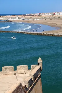 View of the Bou Regreg River from the walls of the Kasbah of the Udayas in Rabat View of the Bou Regreg River from the walls of the Kasbah of the Udayas in Rabat