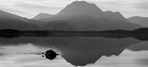 A boat on Loch Maree, Scotland A boat on Loch Maree, Scotland
