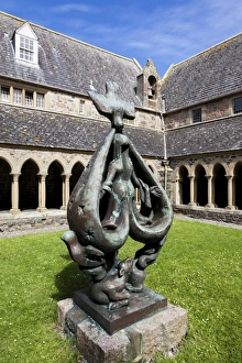 The Cloister in Iona Abbey, Scotland The Cloister in Iona Abbey, Scotland