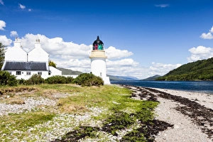 The Corran Lighthouse in Argour, Highland Region, Scotland The Corran Lighthouse in Argour, Highland Region, Scotland