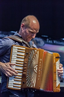 Donald Shaw, accordianist with the Scottish folk band Capercaillie Donald Shaw, accordianist with the Scottish folk band Capercaillie
