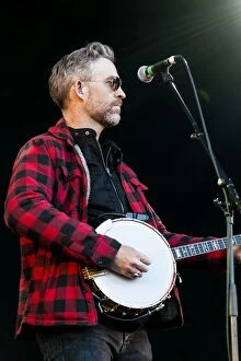 Enda Scahill of We Banjo 3 playing at Oban Live in Scotland