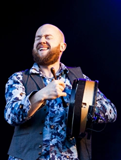 Fergal Scahill of We Banjo 3 playing at Oban Live in Scotland Fergal Scahill of We Banjo 3 playing at Oban Live in Scotland