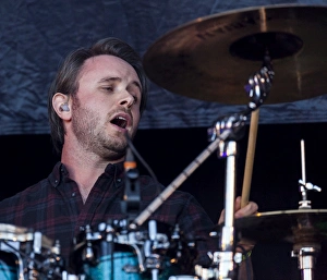 Fraser West of Skerryvore playing at Oban Live in Scotland Fraser West of Skerryvore playing at Oban Live in Scotland
