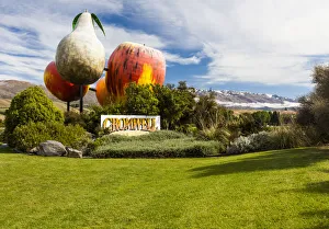 A fruity sculpture at Cromwell in Otago, New Zealand A fruity sculpture at Cromwell in Otago, New Zealand