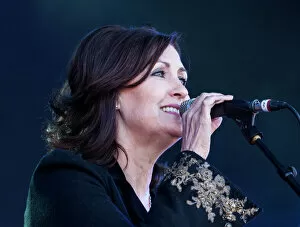 Karen Matheson of Capercaillie singing at Oban Live in Scotland