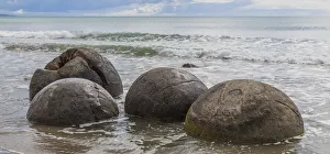 The Moeriki Boulders at Moeriki in Otago, New Zealand The Moeriki Boulders at Moeriki in Otago, New Zealand