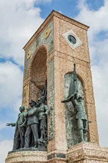 The Monument of Independence in Taksim Square in Istanbul, Turkey The Monument of Independence in Taksim Square in Istanbul, Turkey