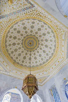 The ornate ceiling of the Library of Ahmet III in the Topkapi Palace in Istanbul, Turkey The ornate ceiling of the Library of Ahmet III in the Topkapi Palace in Istanbul, Turkey