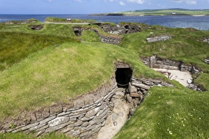 The prehistoric settlement of Scara Brae in Orkney, Scotland The prehistoric settlement of Scara Brae in Orkney, Scotland