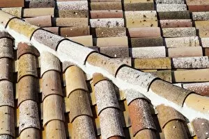 Roof tiles at Aiges Morts in France