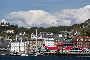 Sailing ships at Oban in Argyll and Bute, Scotland Sailing ships at Oban in Argyll and Bute, Scotland