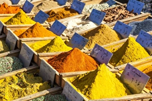Spices on sale at Les Saintes Maries de la Mer in France Spices on sale at Les Saintes Maries de la Mer in France