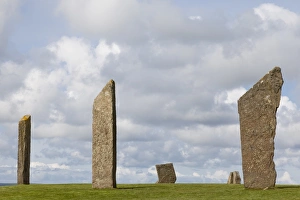 The Standing Stones of Stenness in Orkney, Scotland The Standing Stones of Stenness in Orkney, Scotland