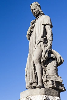 The statue of Jacob Van Maerlant in Damme, Belgium The statue of Jacob Van Maerlant in Damme, Belgium