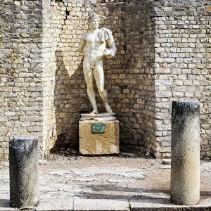 A statue of the Roman emperor Hadrian at Vaison la Romain in France