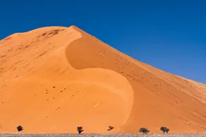 A tall sand dune in Namib-Naukluft National Park, Namibia A tall sand dune in Namib-Naukluft National Park, Namibia