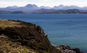 The view from Gairloch to the Torridon hills, Scotland The view from Gairloch to the Torridon hills, Scotland