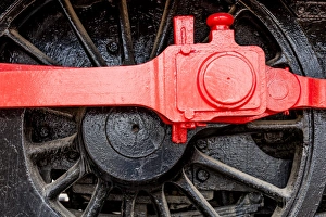 A wheel of a railway locomotive in Aguilas, Spain A wheel of a railway locomotive in Aguilas, Spain