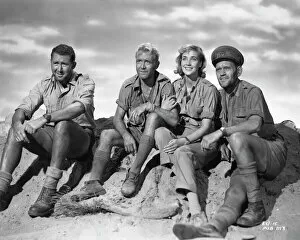 Group Collection: Anthony Quayle, John Mills, Sylvia Syms and Harry Andrews in Ice Cold In Alex (1958)