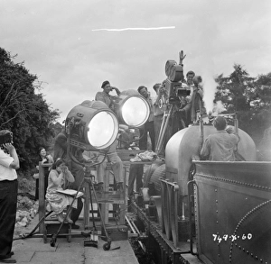 Charles Crichton filming The Titfield Thunderbolt Charles Crichton filming The Titfield Thunderbolt