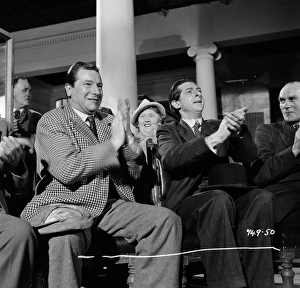 Clapping Gallery: Crump and Pearce clap at the public assembly