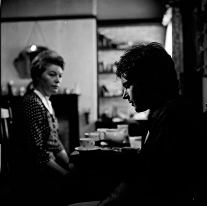 David Essex with Rosemary Leach in the background David Essex with Rosemary Leach in the background