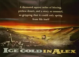 Original UK Quad Print of Ice Cold In Alex (1958)