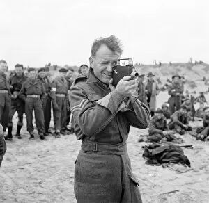Images Dated 10th January 2017: John Mills on the set of Dunkirk (1958)