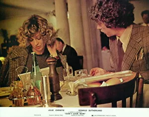 Julie Christie and Donald Sutherland in a front of the house image for Don't Look Now