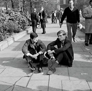 Rodney Bewes and Tom Courtenay in Billy Liar (1963) Rodney Bewes and Tom Courtenay in Billy Liar (1963)