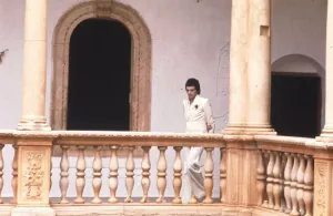 David Essex Prints: Jim MacLaine in Spanish mansion Print from StudioCANAL