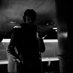 David Essex Prints: David Essex as Jim MacLaine Print at the Pool Table