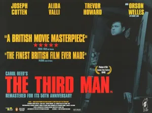 UK Quad Poster Print for 1999 Re-release of The Third Man