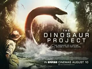 Images Dated 21st June 2013: UK quad artwork for the film The Dinosaur Project (2012)